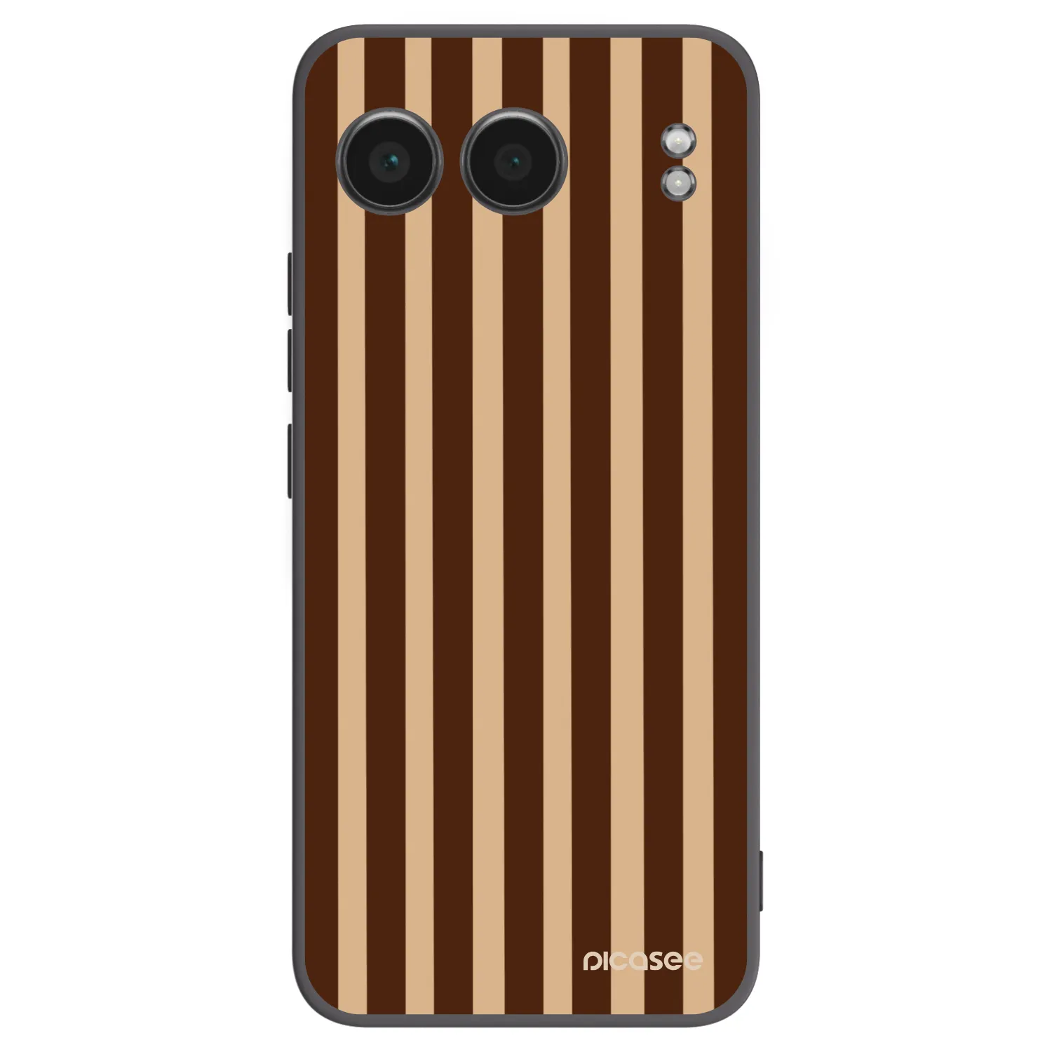 Picasee crna silikonska maskica za OnePlus Nord 4 - Brown lines