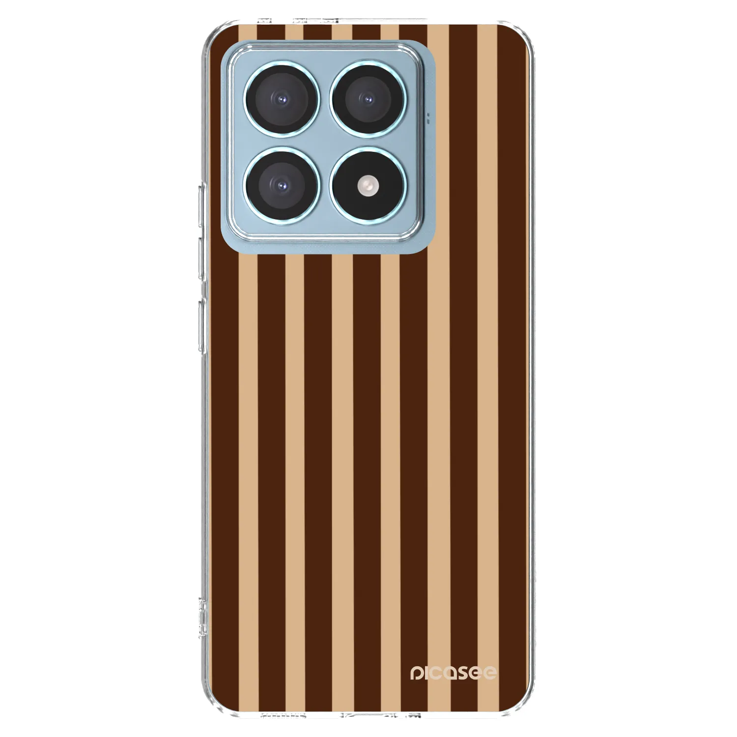 Picasee silikonska prozirna maskica za Xiaomi 14T Pro - Brown lines