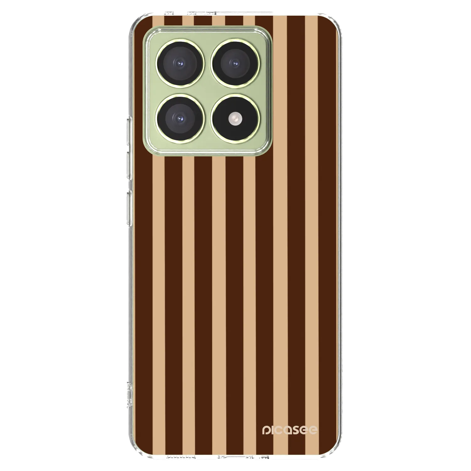 Picasee silikonska prozirna maskica za Xiaomi 14T - Brown lines