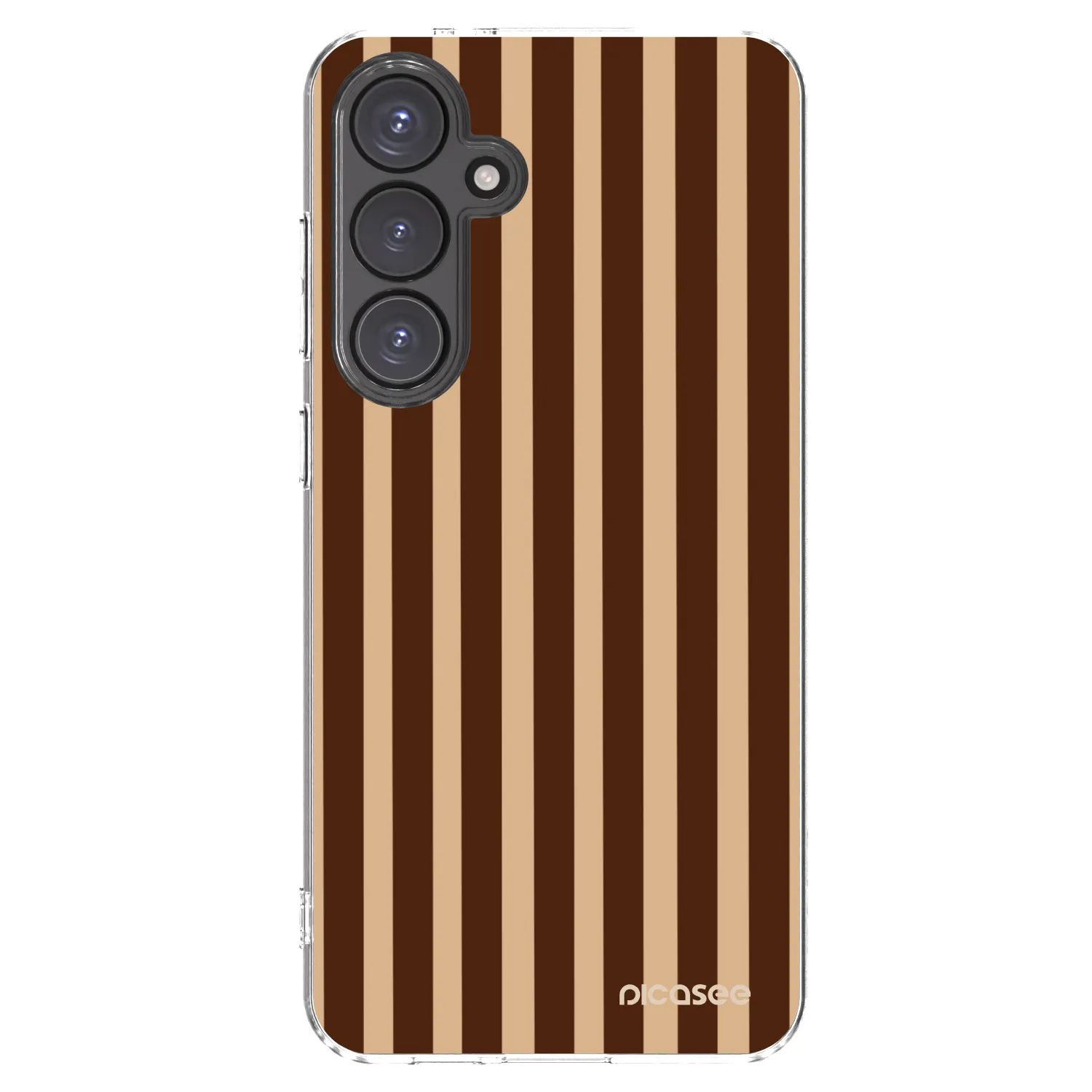 Picasee silikonska prozirna maskica za Samsung Galaxy S24 FE S721B - Brown lines