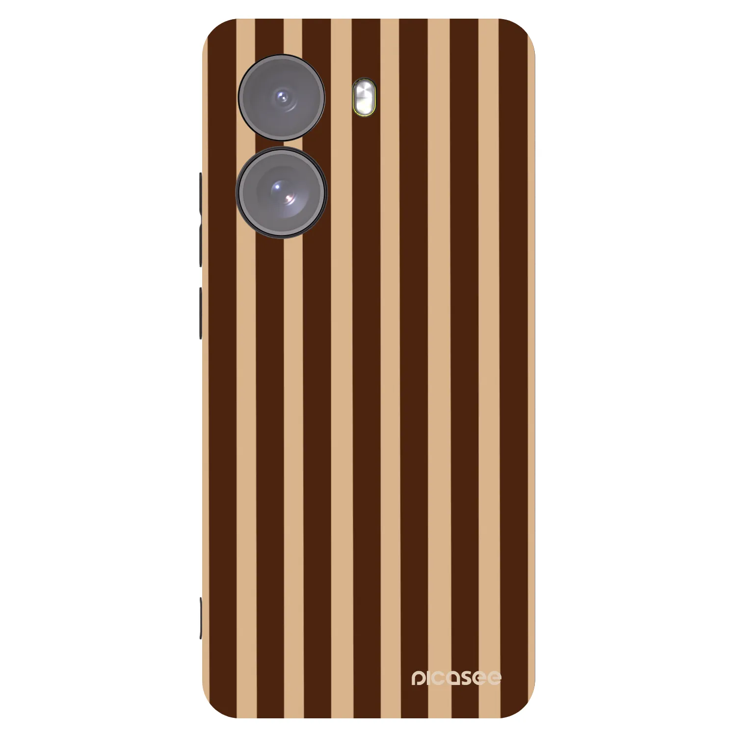 Picasee crna silikonska maskica za Xiaomi Poco X7 - Brown lines