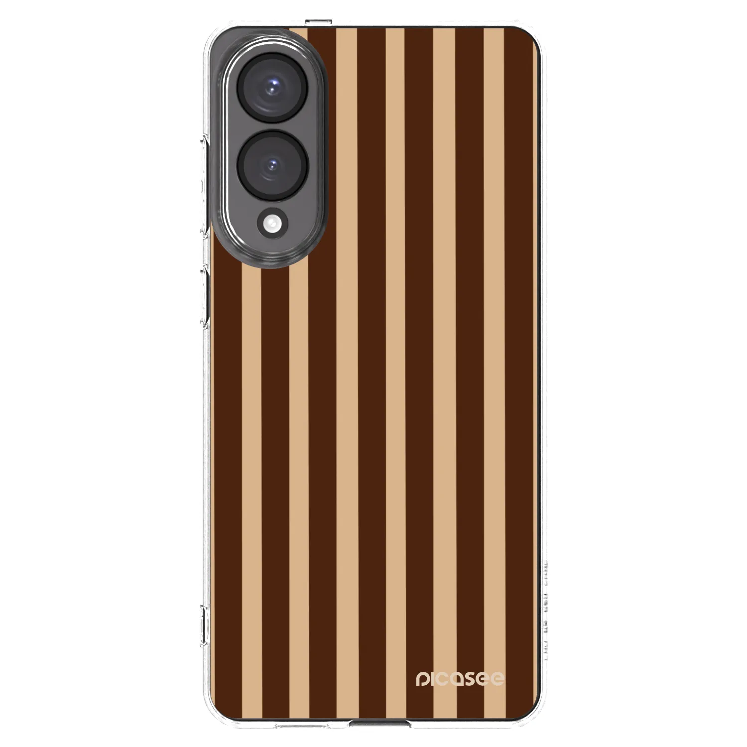 Picasee silikonska prozirna maskica za Samsung Galaxy S25 Edge 5G - Brown lines