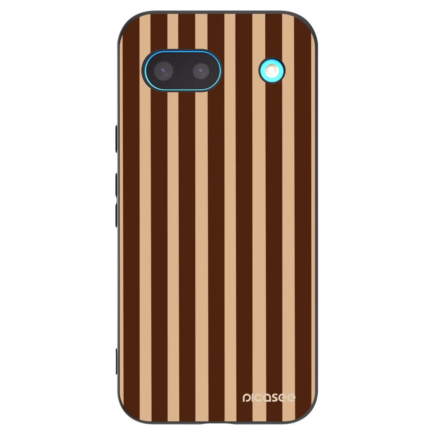 Picasee crna silikonska maskica za Google Pixel 8 - Brown lines