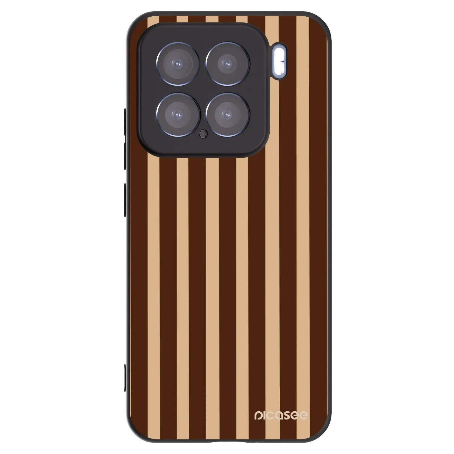Picasee crna silikonska maskica za Xiaomi 15 - Brown lines