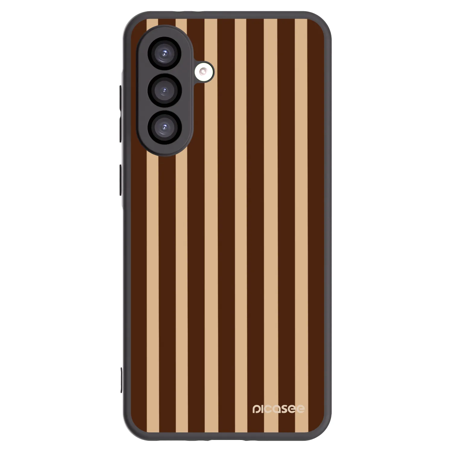 Picasee crna silikonska maskica za Samsung Galaxy A26 5G A266B - Brown lines
