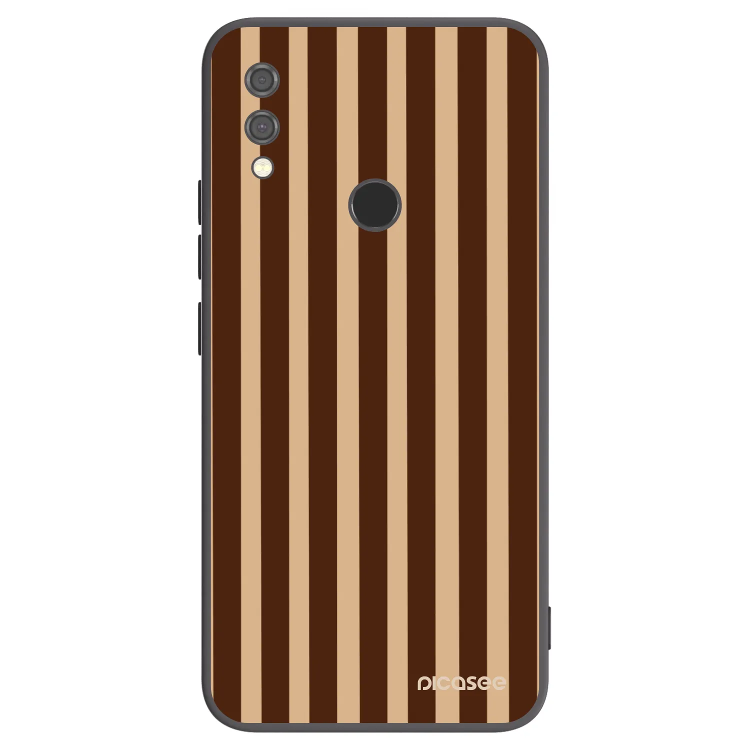Picasee crna silikonska maskica za Xiaomi Redmi Note 7 - Brown lines