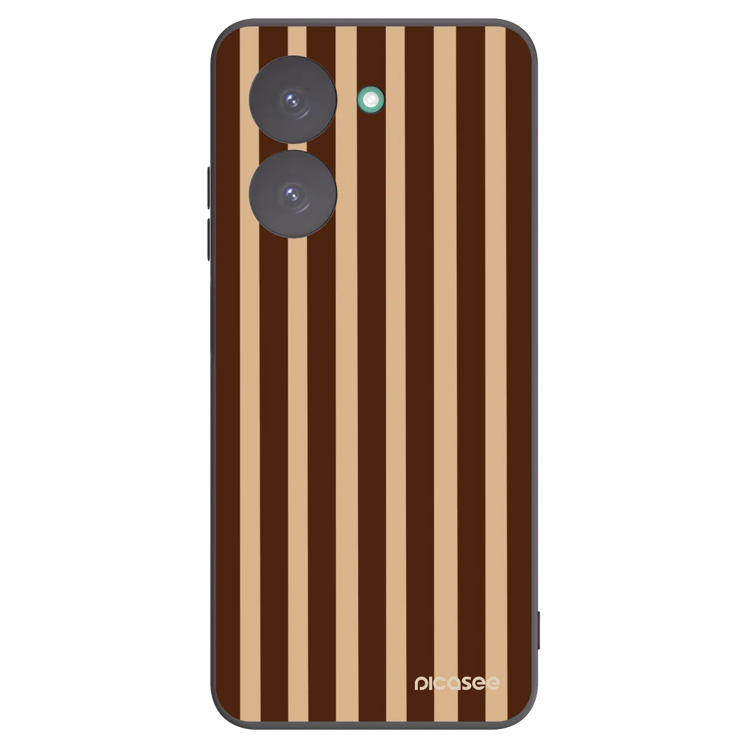 Picasee crna silikonska maskica za Xiaomi Redmi A5 - Brown lines