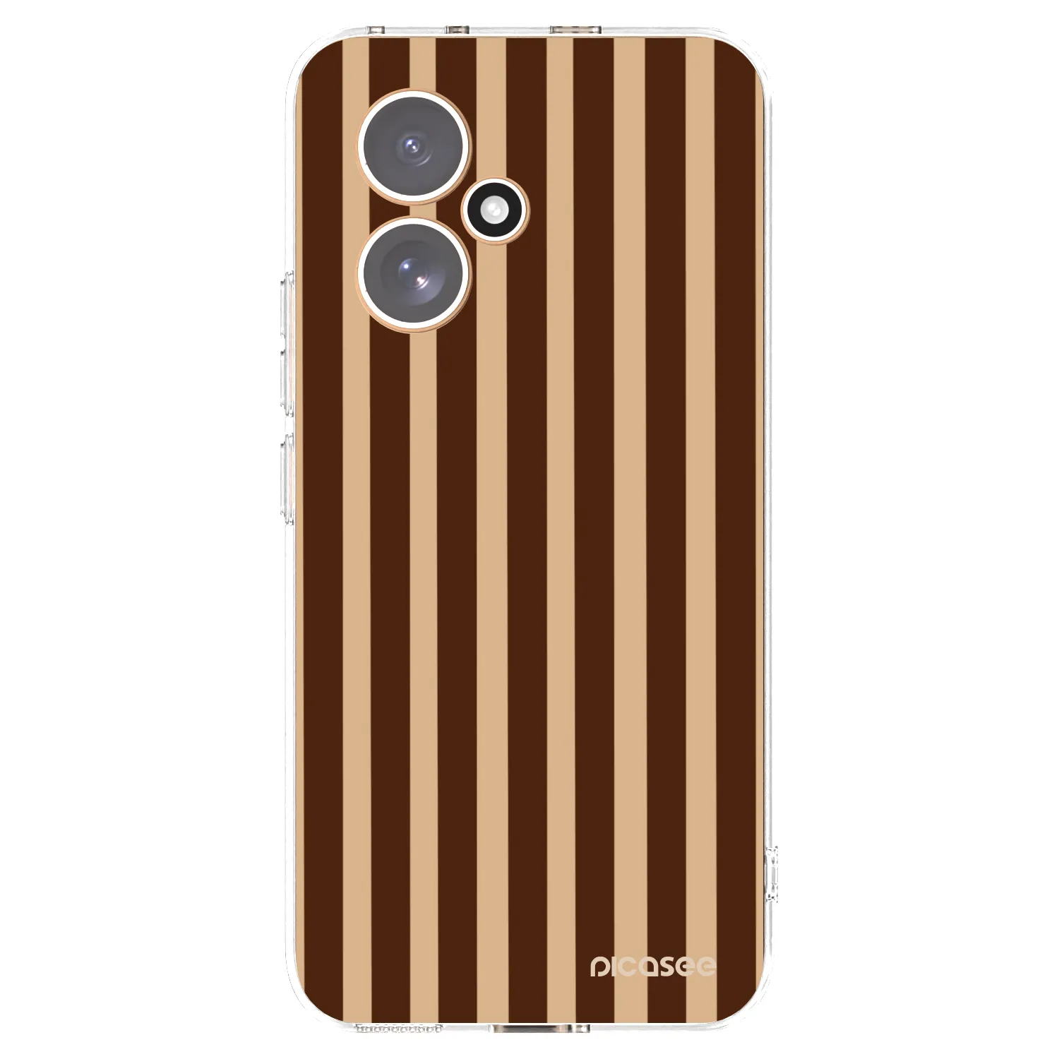 Picasee silikonska prozirna maskica za Honor 400 5G - Brown lines