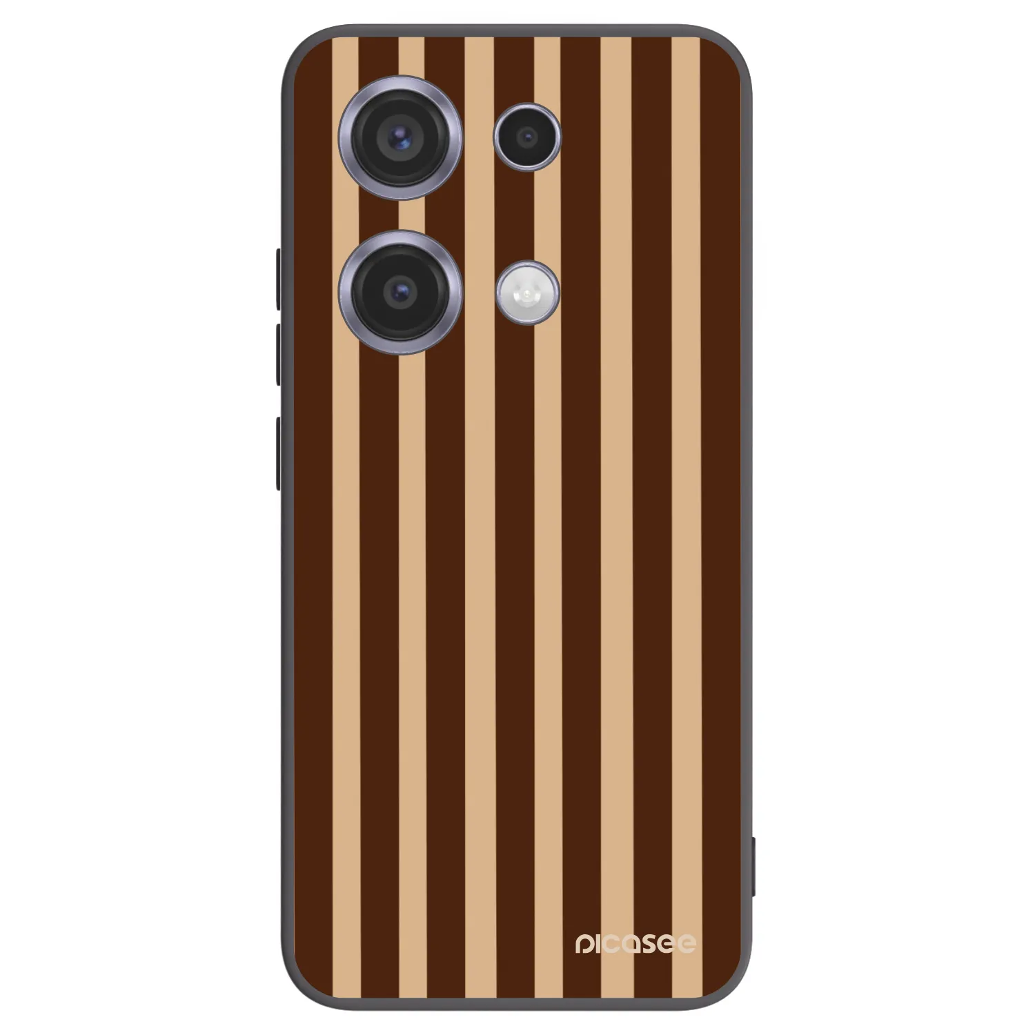 Picasee crna silikonska maskica za Xiaomi Redmi Note 14S - Brown lines
