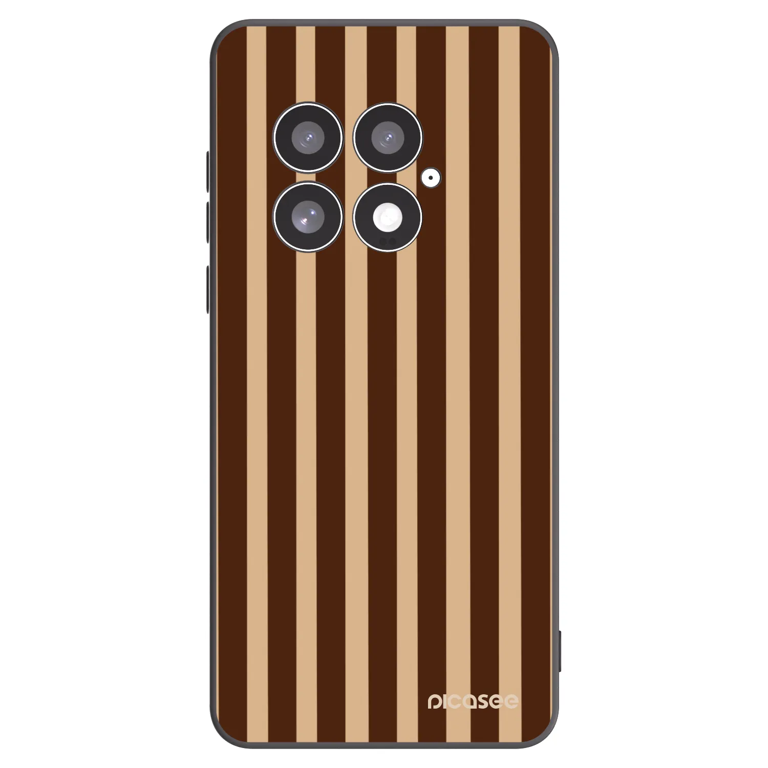 Picasee crna silikonska maskica za OnePlus 13 5G - Brown lines