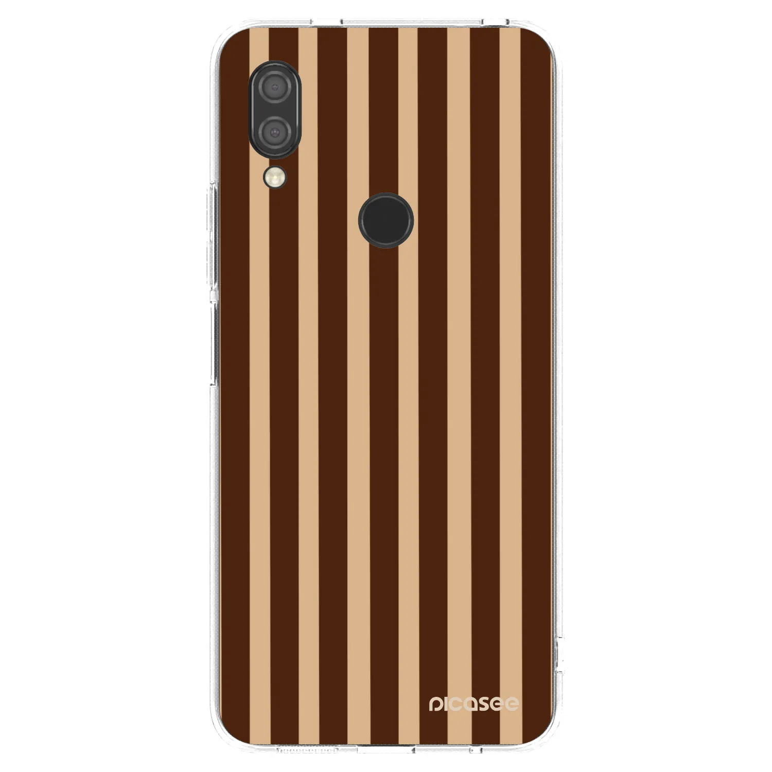 Picasee silikonska prozirna maskica za Xiaomi Redmi 7 - Brown lines