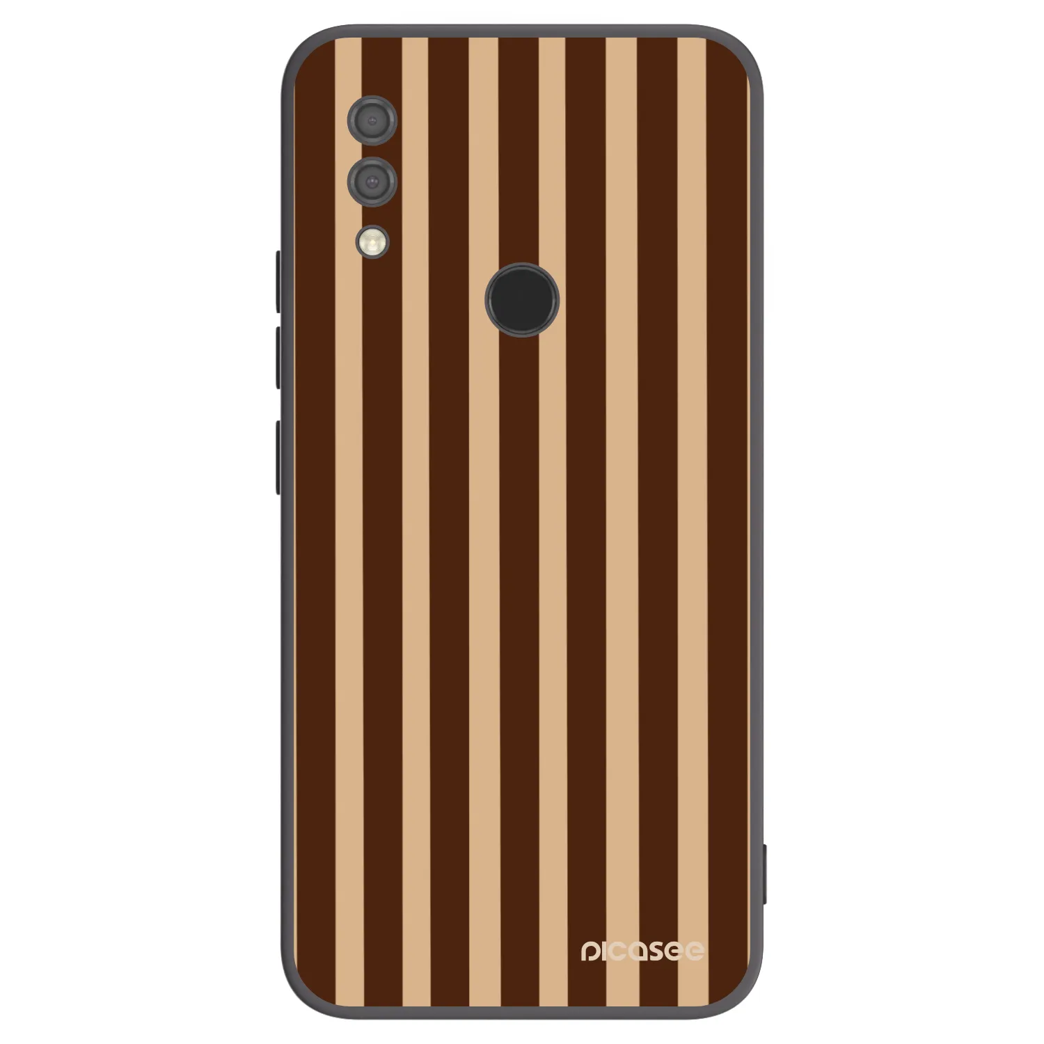Picasee crna silikonska maskica za Xiaomi Redmi 7 - Brown lines
