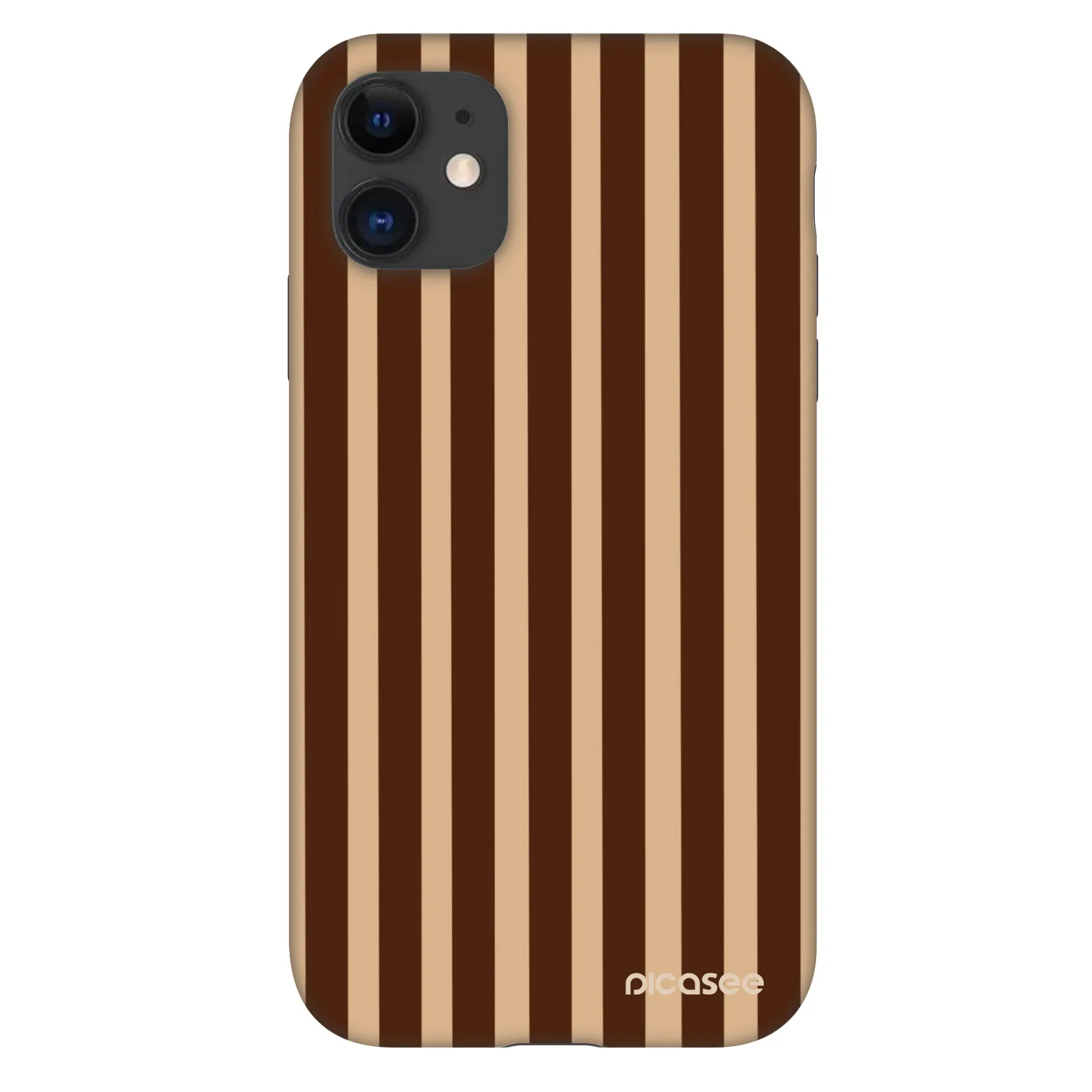 Picasee Fashion Case za Apple iPhone 11 - Brown lines