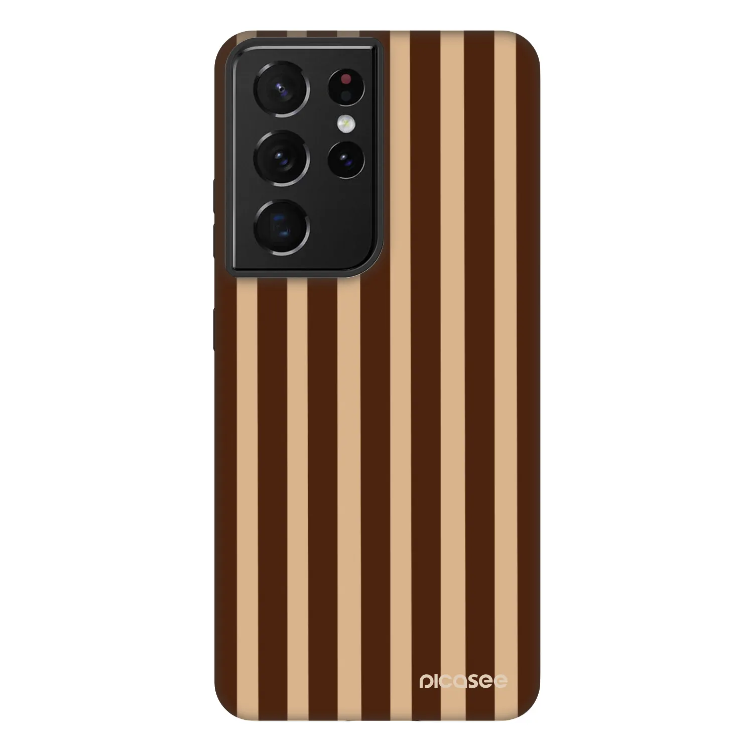 Picasee Fashion Case za Samsung Galaxy S21 Ultra 5G G998B - Brown lines