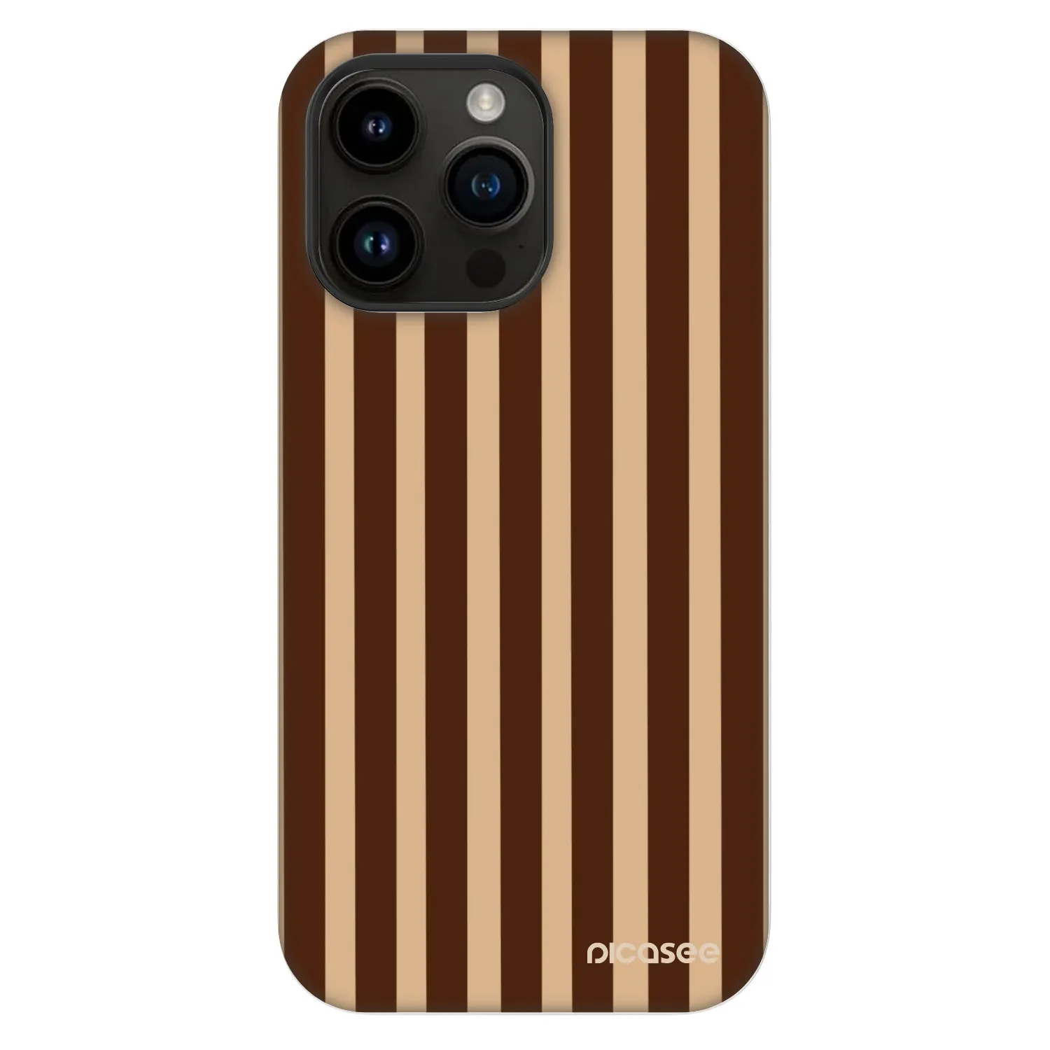 Picasee Fashion Case MagSafe za Apple iPhone 14 Pro Max - Brown lines
