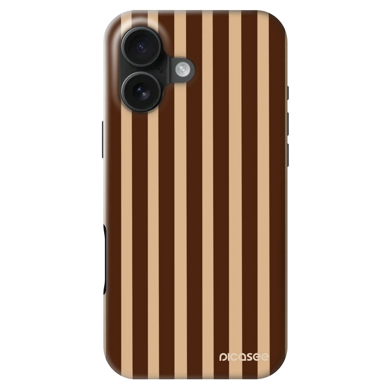 Picasee Fashion Case MagSafe za Apple iPhone 16 - Brown lines