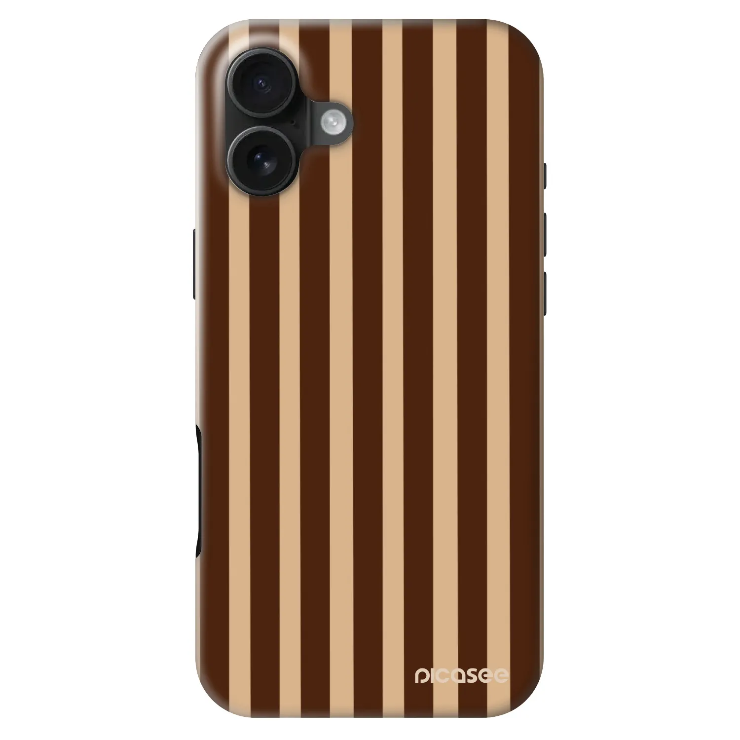 Picasee Fashion Case MagSafe za Apple iPhone 16 Plus - Brown lines