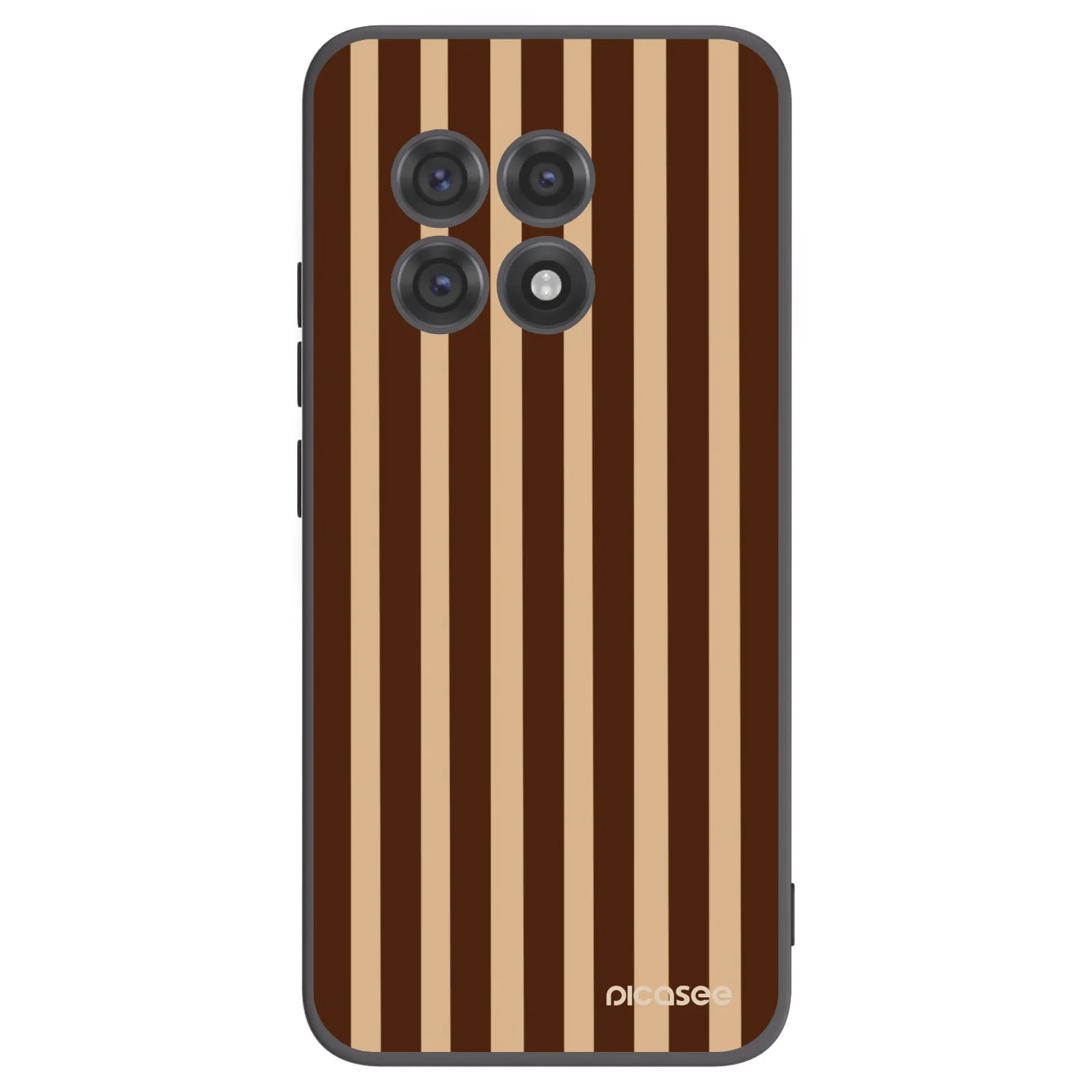 Picasee crna silikonska maskica za OnePlus 13R 5G - Brown lines
