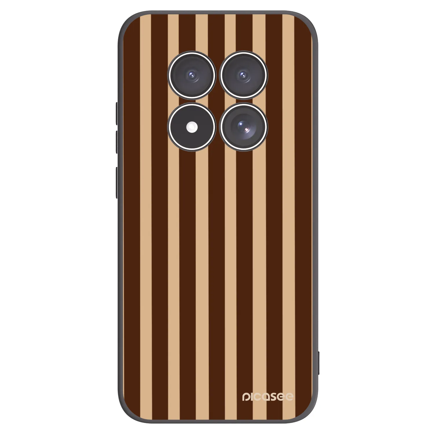 Picasee crna silikonska maskica za Xiaomi Redmi Note 15 Pro 4G - Brown lines