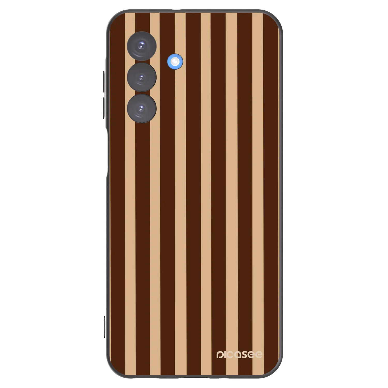 Picasee crna silikonska maskica za Samsung Galaxy A17 5G - Brown lines