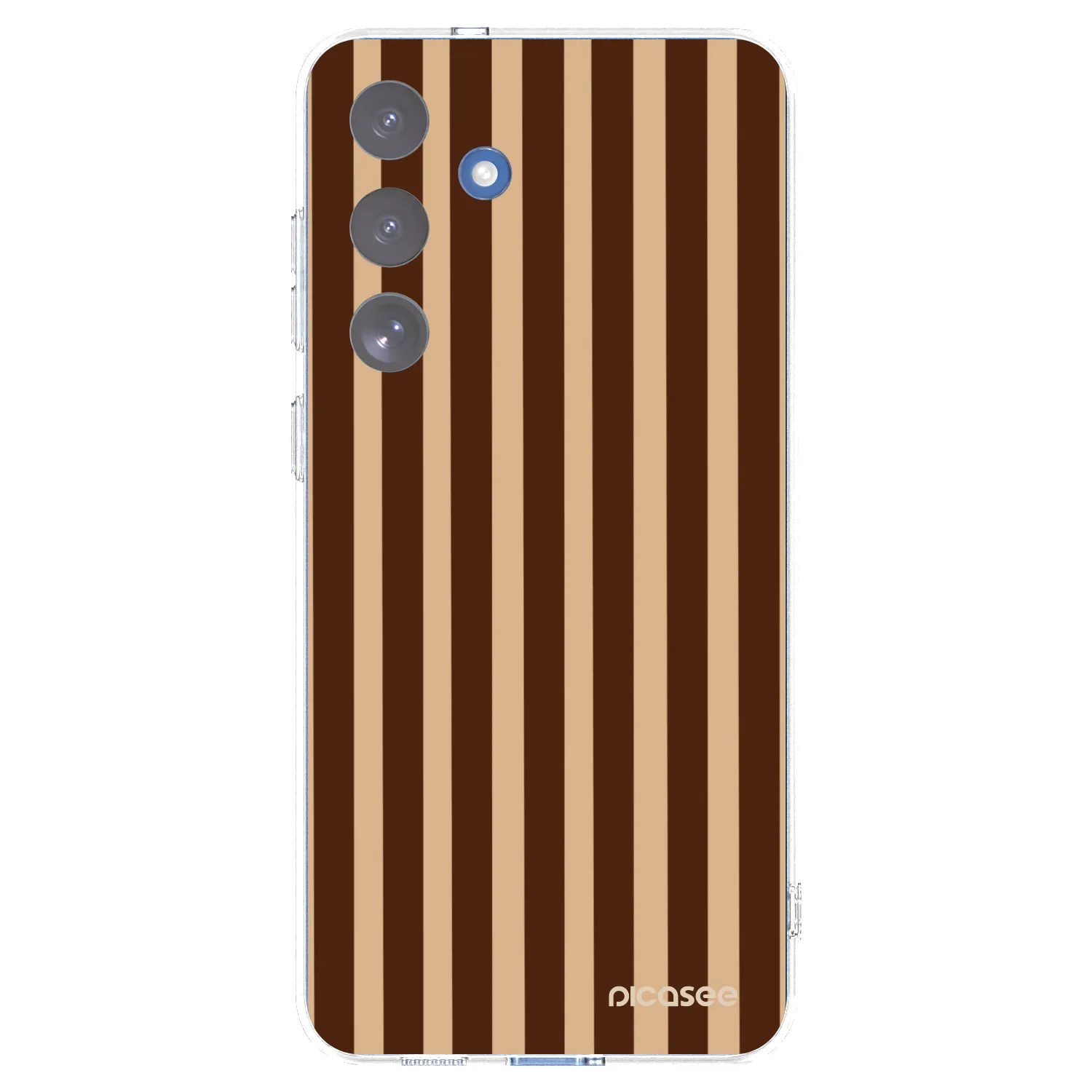 Picasee silikonska prozirna maskica za Samsung Galaxy S25 FE 5G - Brown lines