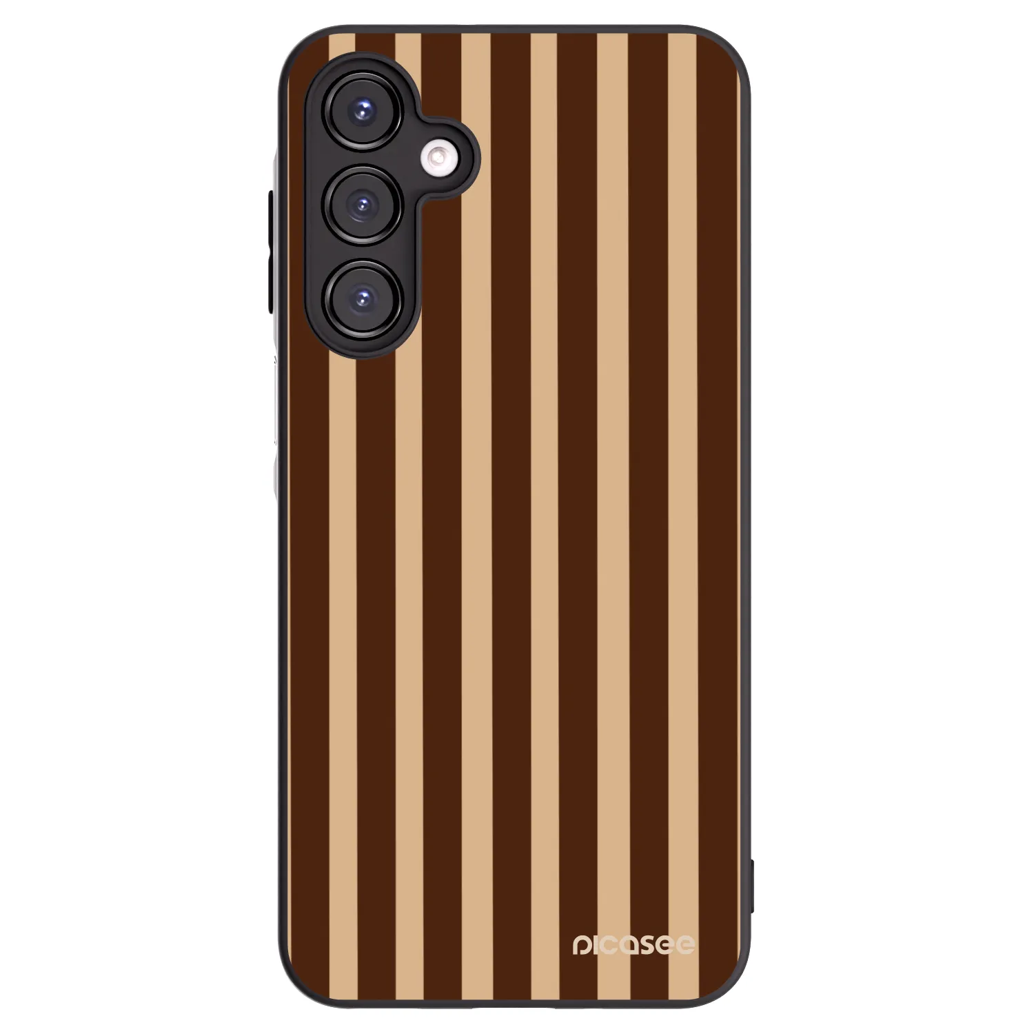 Picasee crna silikonska maskica za Samsung Galaxy A16 4G - Brown lines