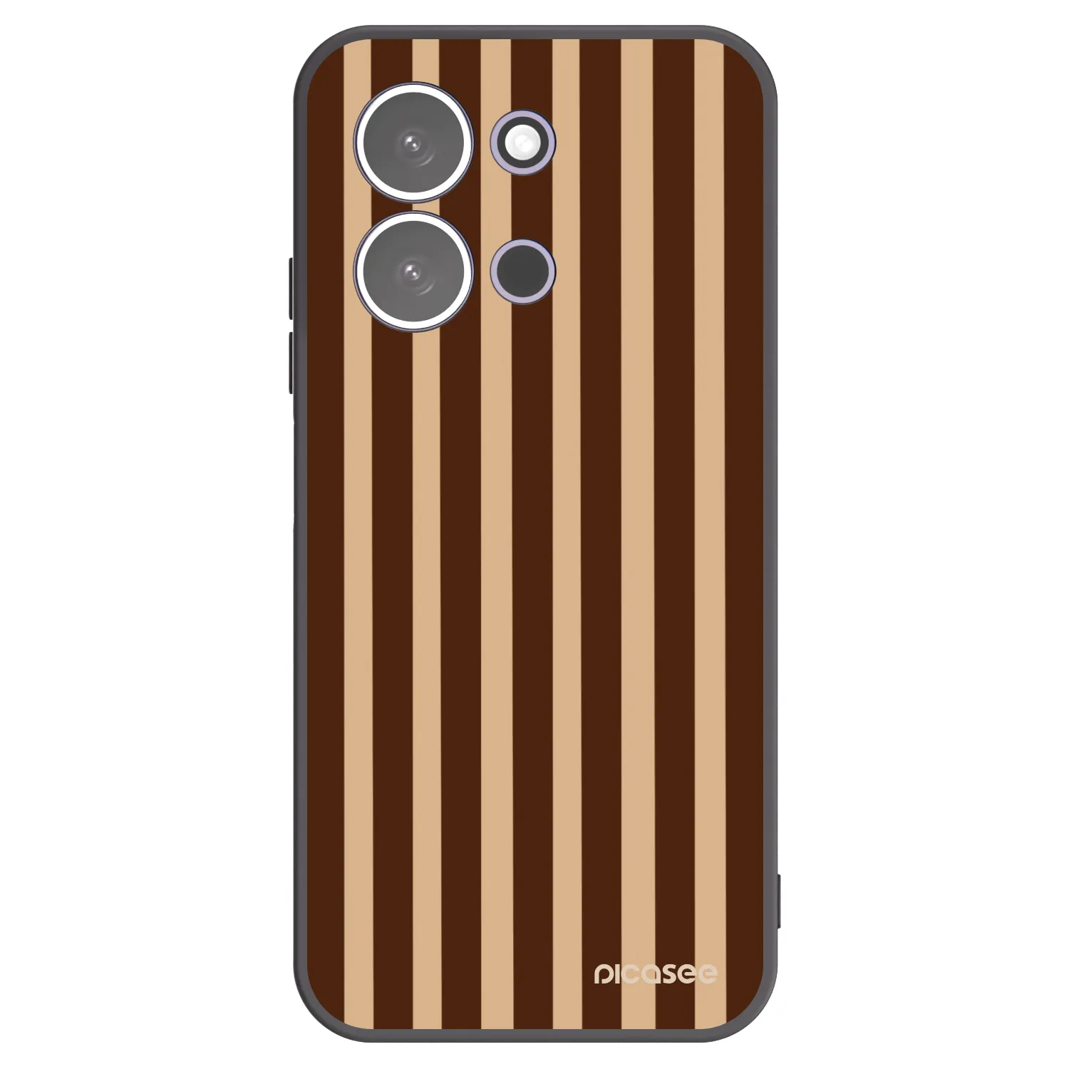 Picasee crna silikonska maskica za Xiaomi Redmi 15C 5G - Brown lines