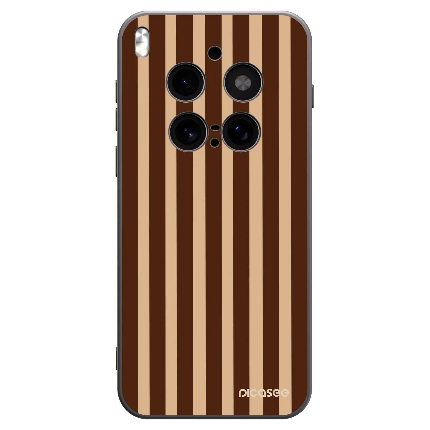 Picasee crna silikonska maskica za Vivo X300 Pro - Brown lines