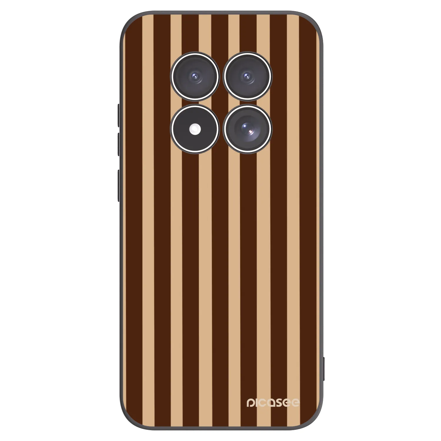Picasee crna silikonska maskica za Xiaomi Redmi Note 15 Pro 5G - Brown lines