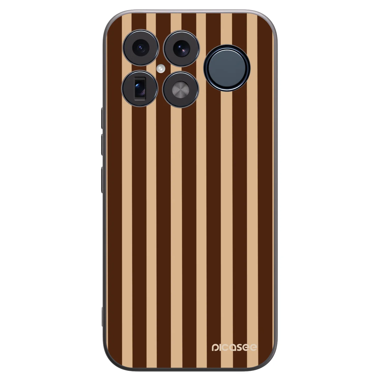 Picasee crna silikonska maskica za Xiaomi Poco F8 Ultra - Brown lines