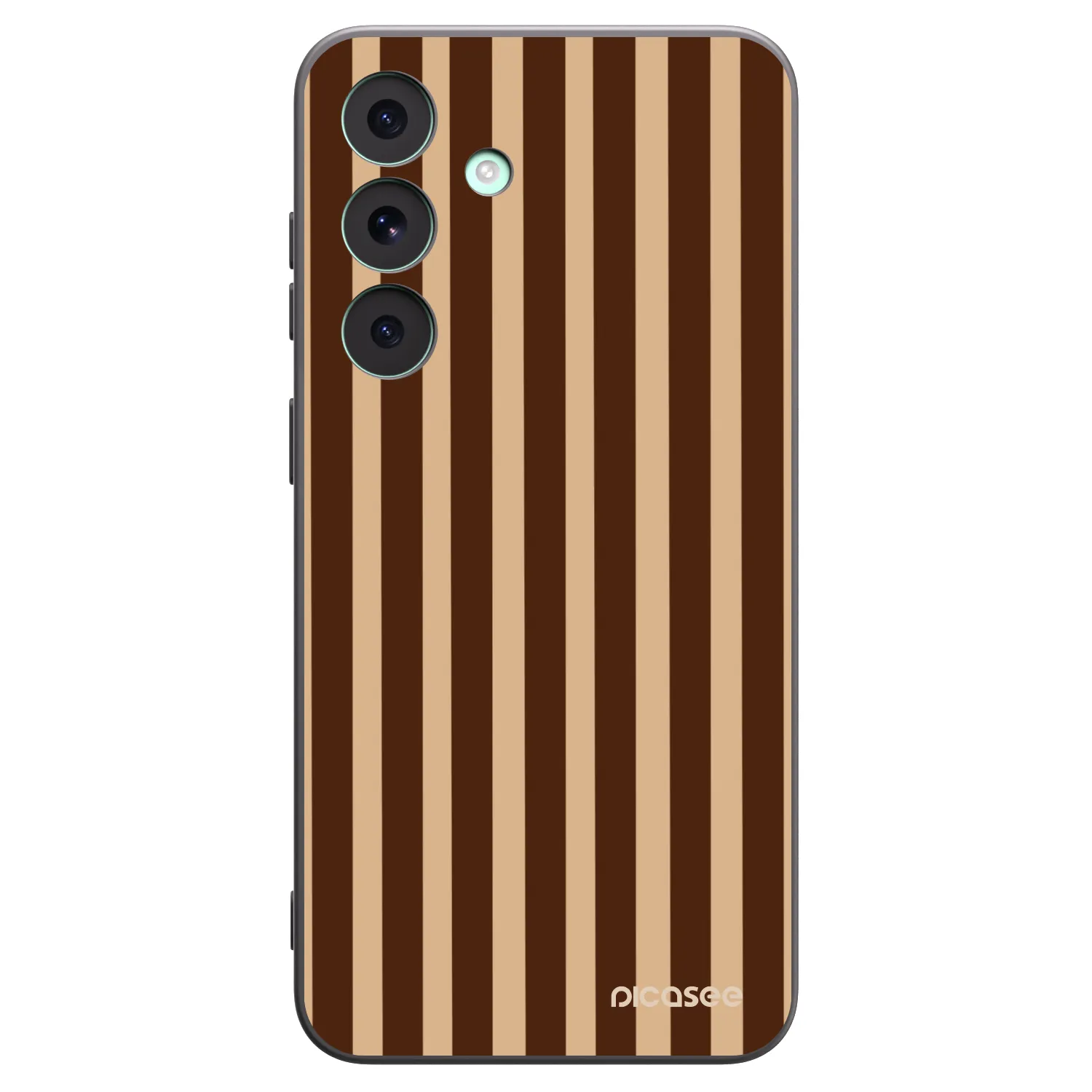 Picasee crna silikonska maskica za Samsung Galaxy S26 FE - Brown lines