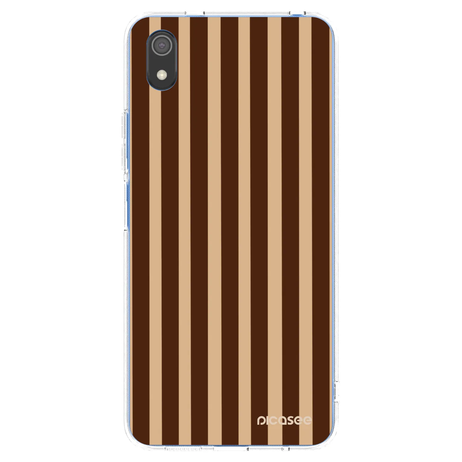 Picasee silikonska prozirna maskica za Xiaomi Redmi 7A - Brown lines