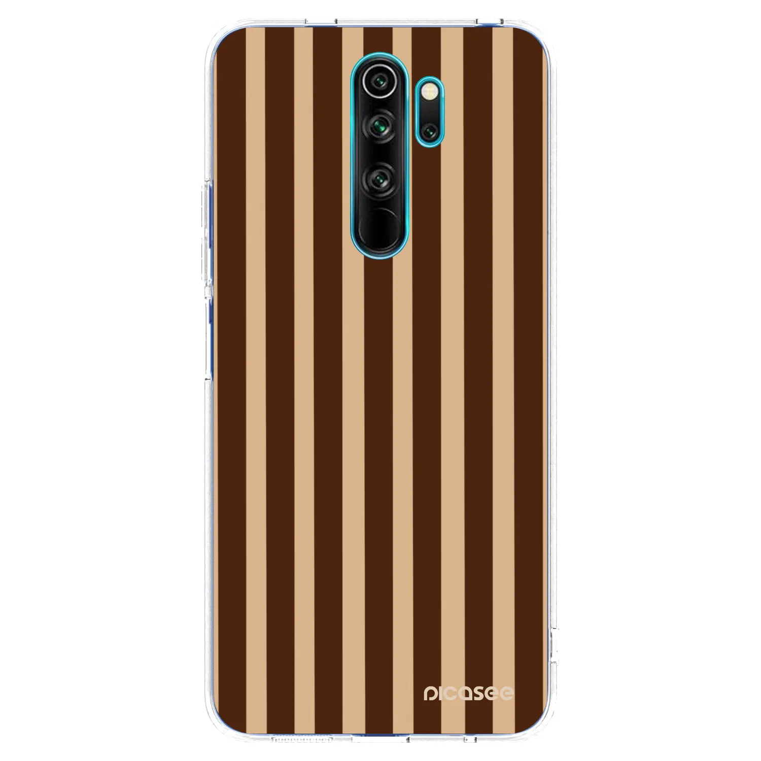 Picasee silikonska prozirna maskica za Xiaomi Redmi Note 8 Pro - Brown lines
