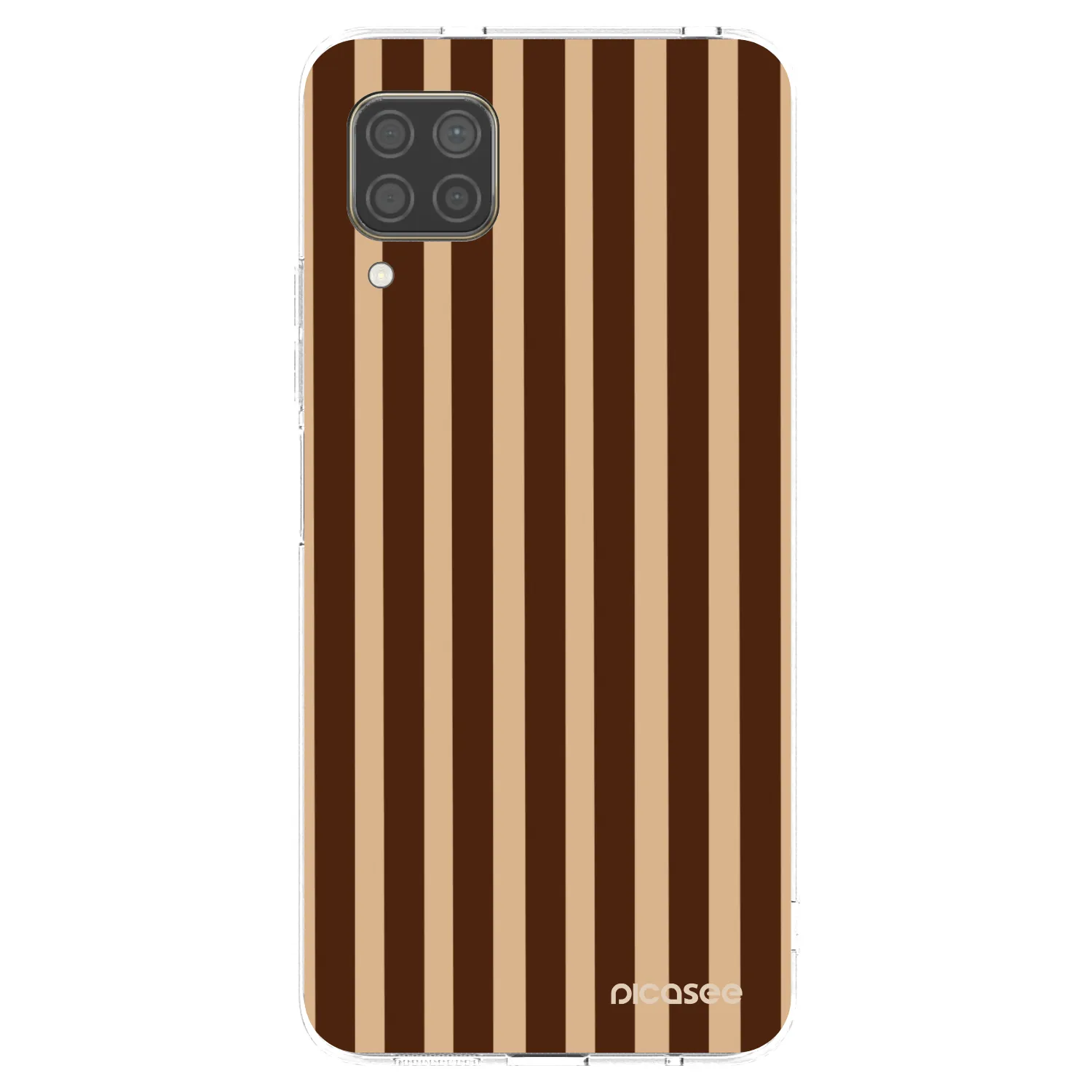 Picasee silikonska prozirna maskica za Huawei P40 Lite - Brown lines