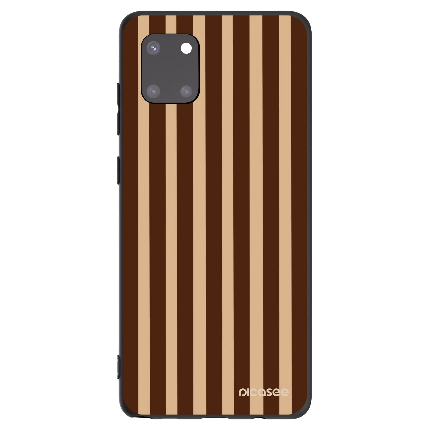 Picasee crna silikonska maskica za Samsung Galaxy Note 10 Lite N770F - Brown lines