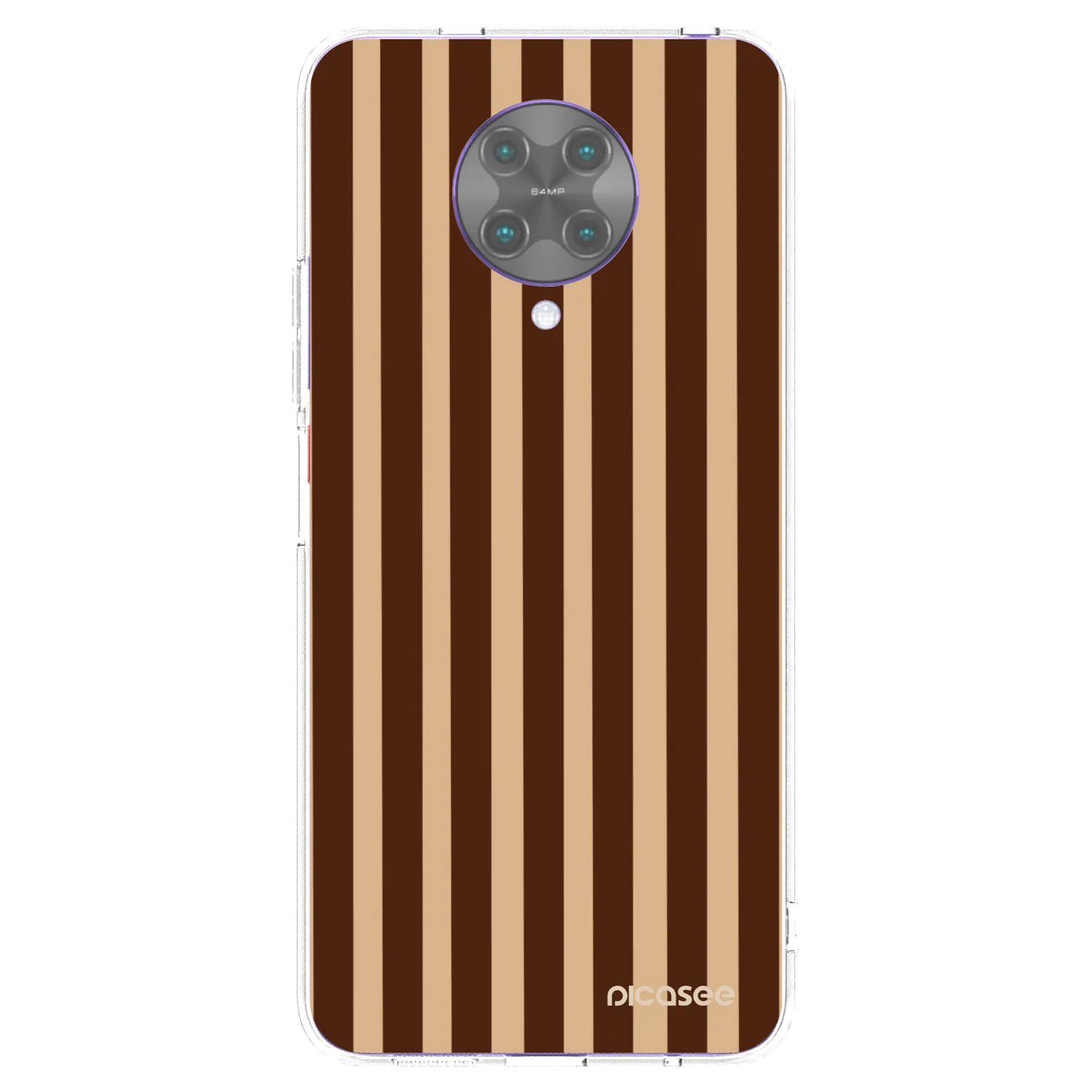 Picasee silikonska prozirna maskica za Xiaomi Poco F2 Pro - Brown lines