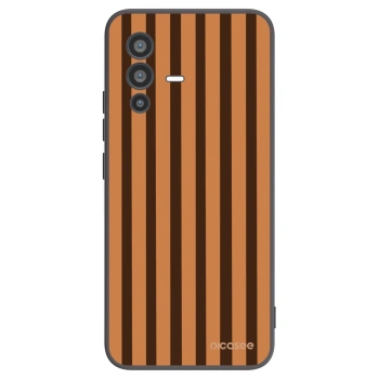 Picasee crna silikonska maskica za Vivo V23 5G - Caramel lines