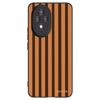 Picasee crna silikonska maskica za Honor 200 5G - Caramel lines