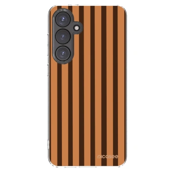 Picasee silikonska prozirna maskica za Samsung Galaxy S24 FE S721B - Caramel lines