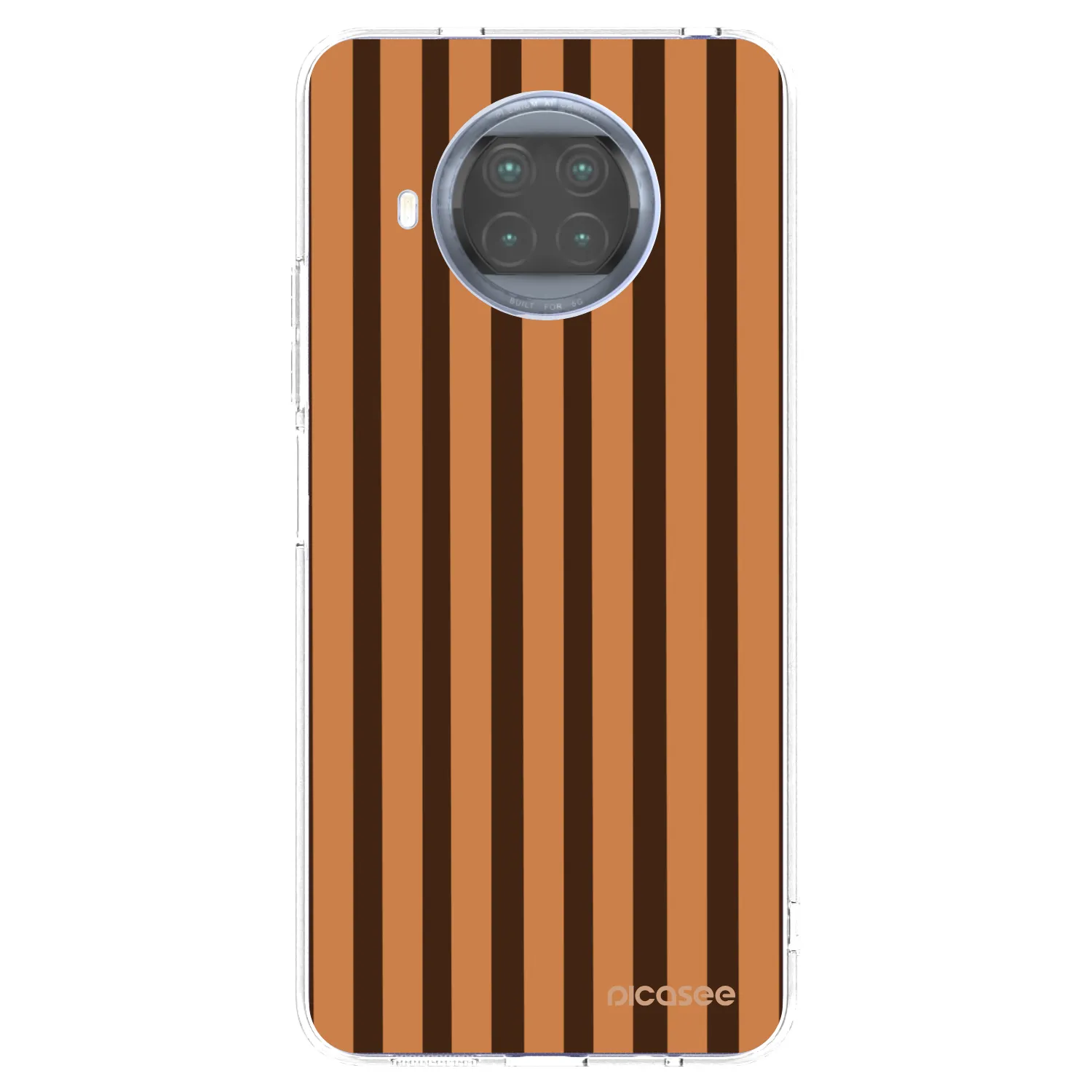 Picasee silikonska prozirna maskica za Xiaomi Mi 10T Lite - Caramel lines