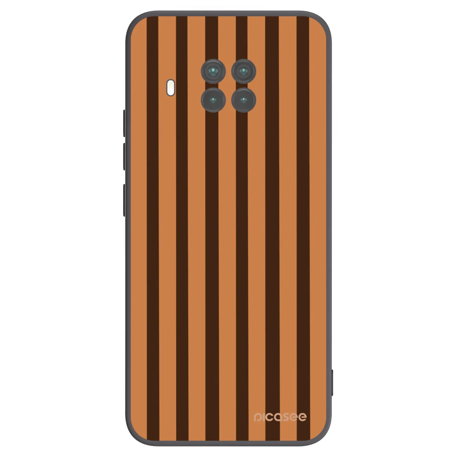 Picasee crna silikonska maskica za Xiaomi Mi 10T Lite - Caramel lines