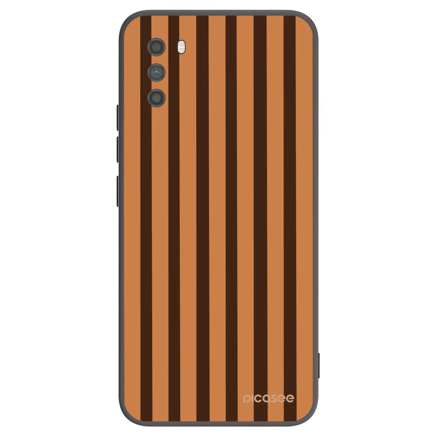 Picasee crna silikonska maskica za Xiaomi Poco M3 - Caramel lines
