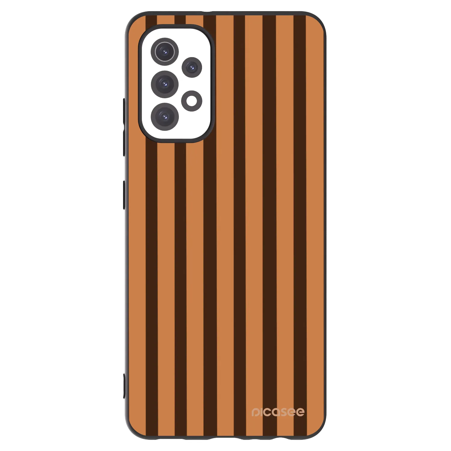 Picasee crna silikonska maskica za Samsung Galaxy A32 5G A326B - Caramel lines