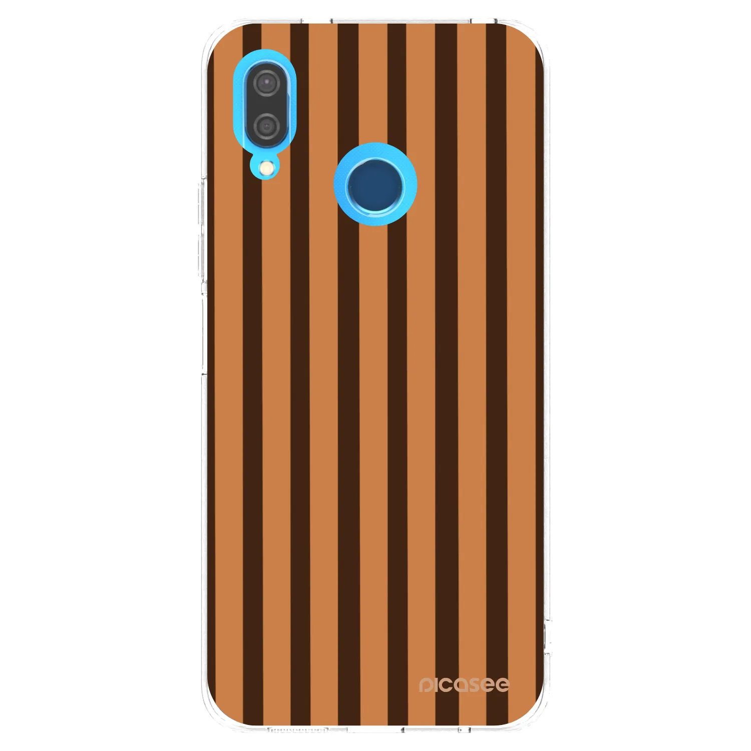 Picasee silikonska prozirna maskica za Huawei P20 Lite - Caramel lines