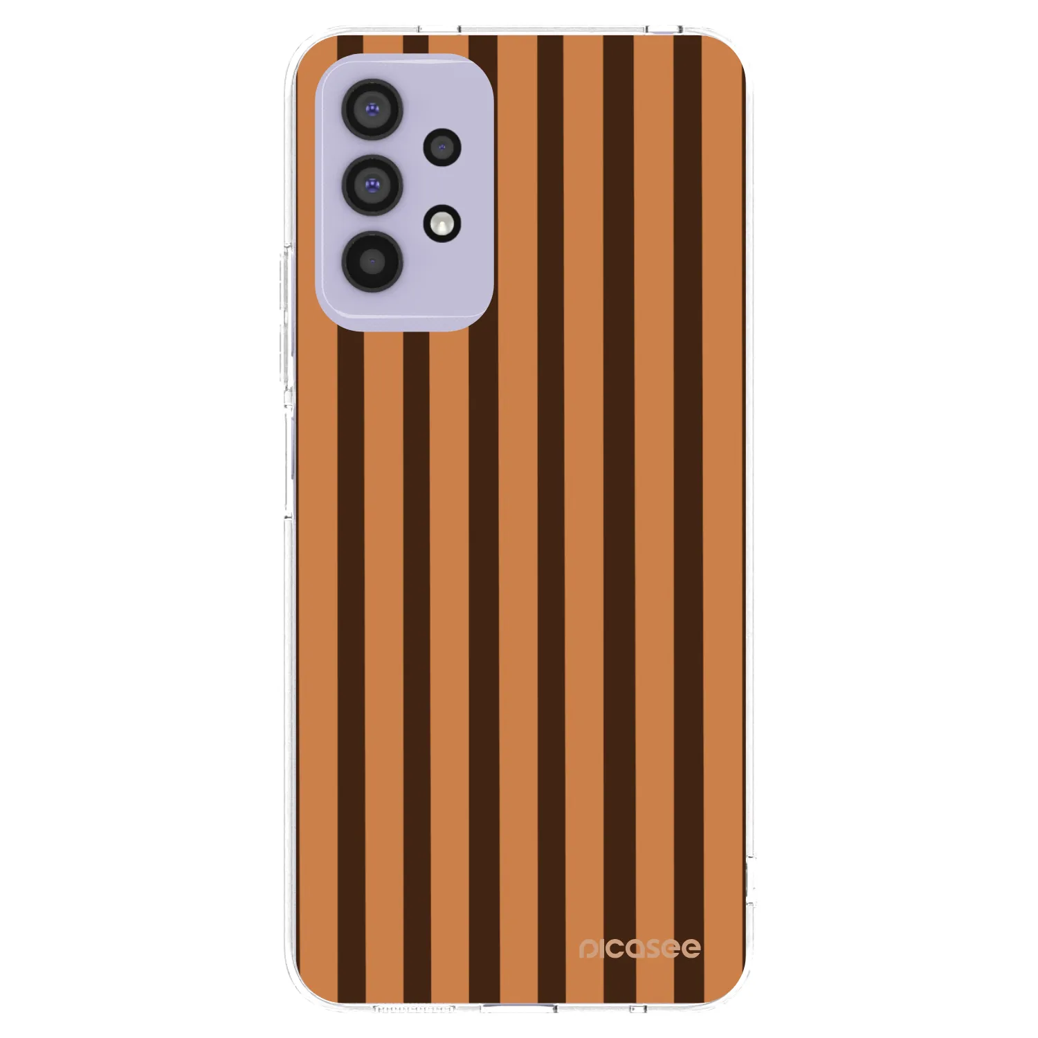 Picasee silikonska prozirna maskica za Samsung Galaxy A32 4G SM-A325F - Caramel lines