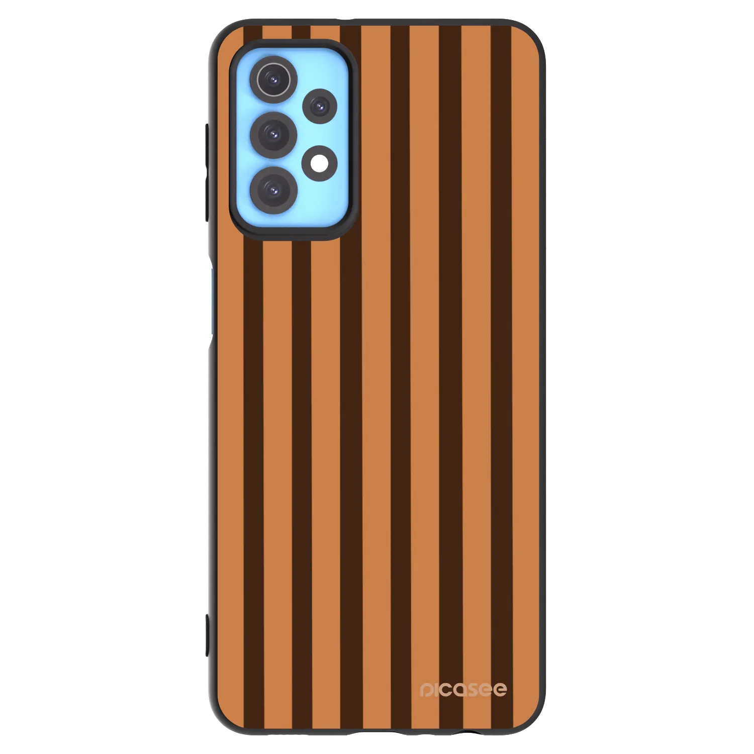 Picasee crna silikonska maskica za Samsung Galaxy A32 4G SM-A325F - Caramel lines