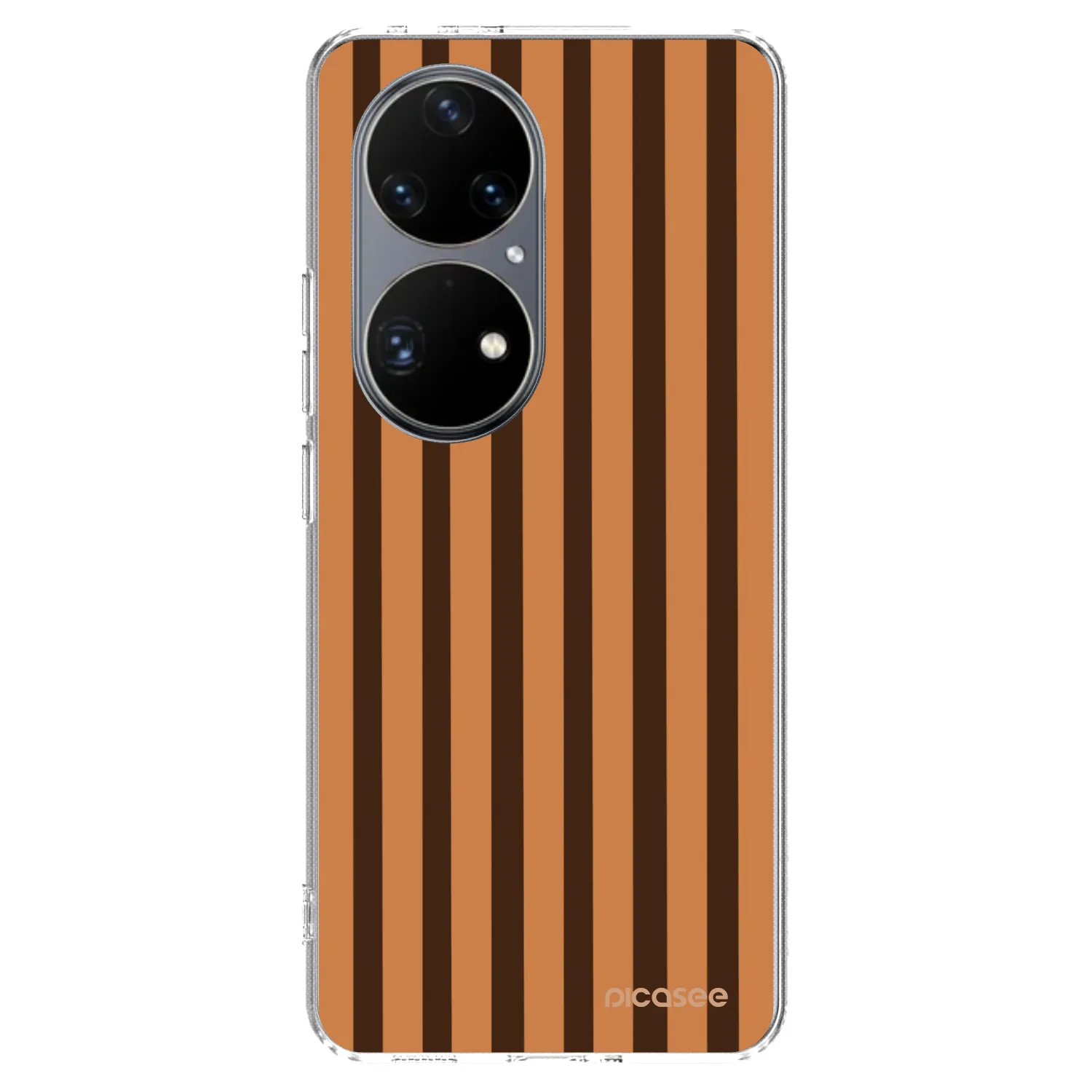 Picasee silikonska prozirna maskica za Huawei P50 - Caramel lines