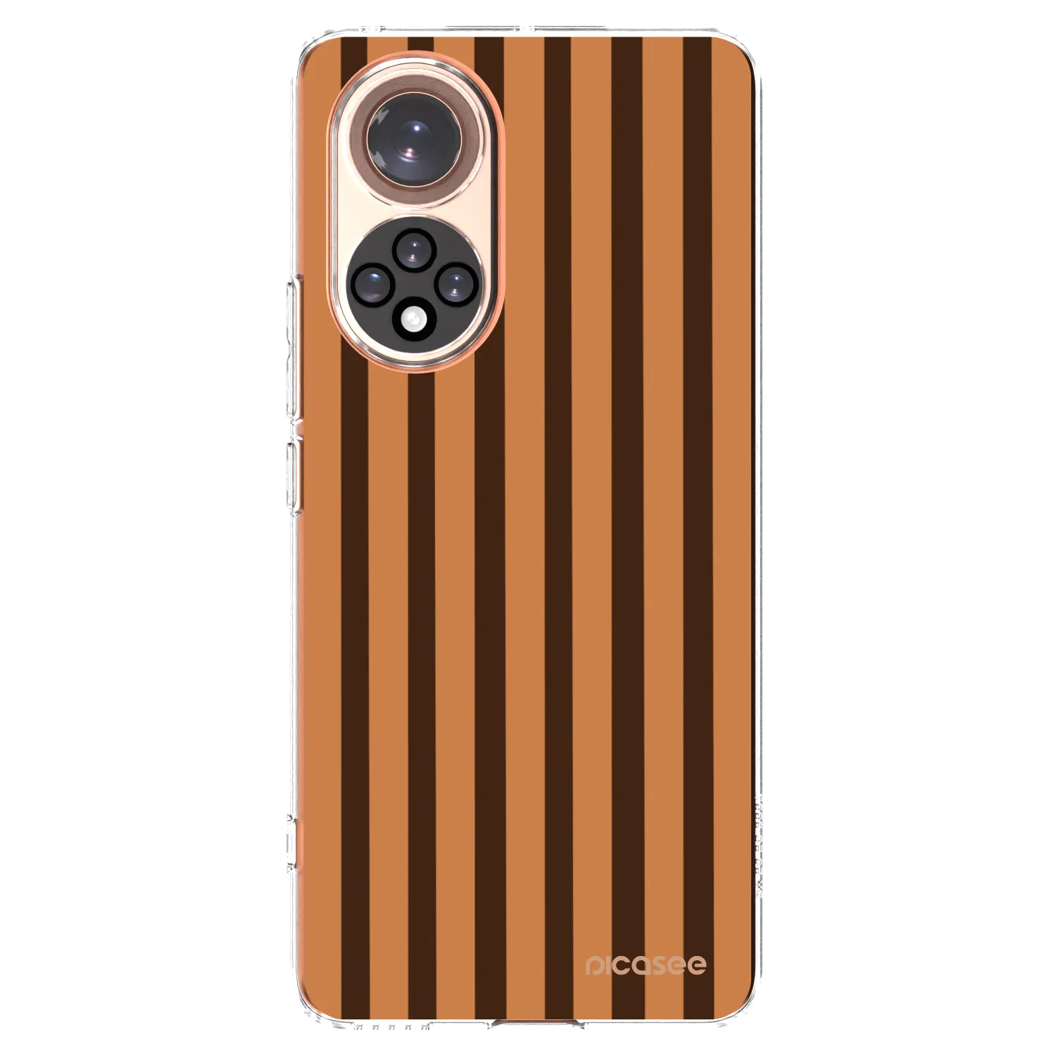 Picasee silikonska prozirna maskica za Honor 50 5G - Caramel lines