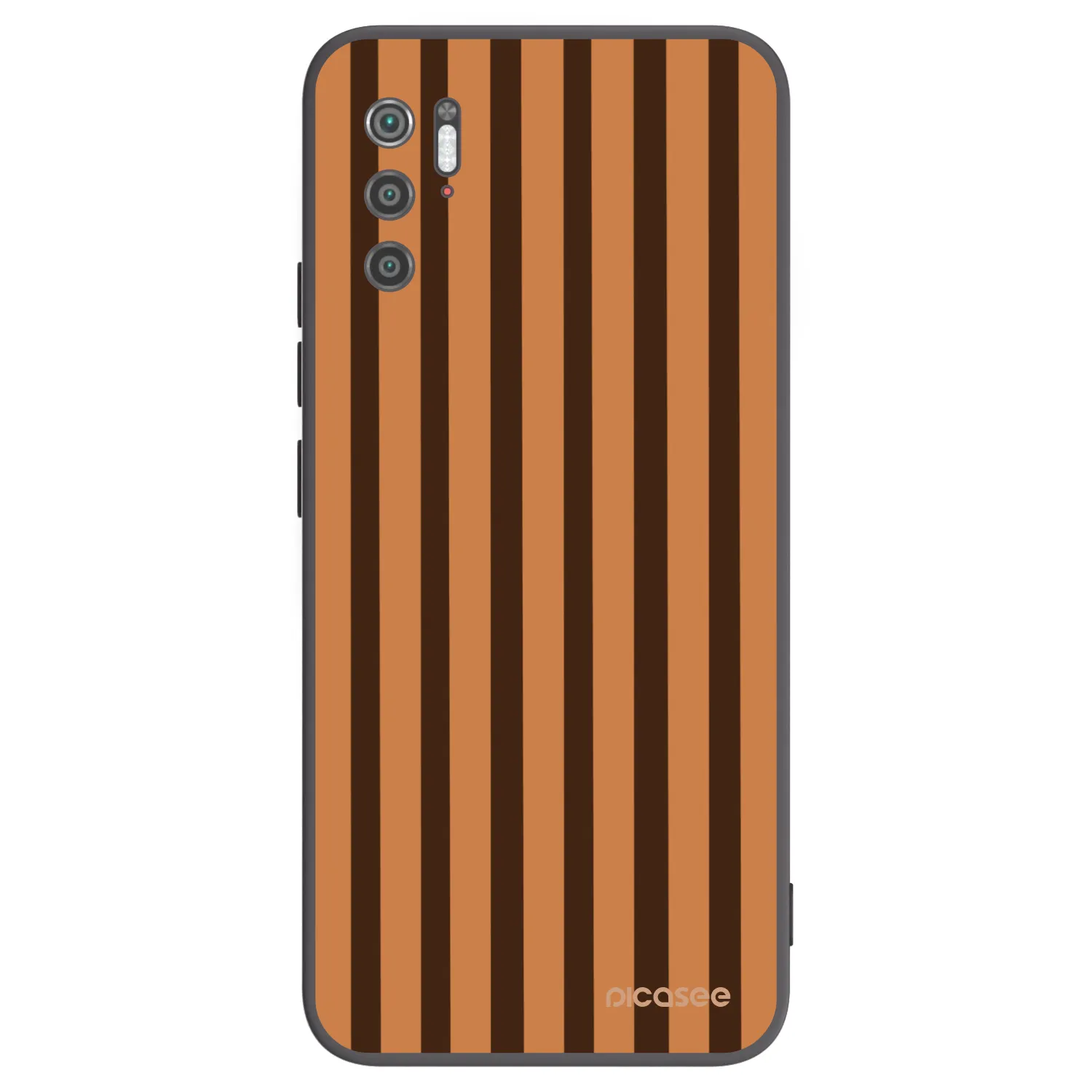 Picasee crna silikonska maskica za Xiaomi Poco M3 Pro 5G - Caramel lines