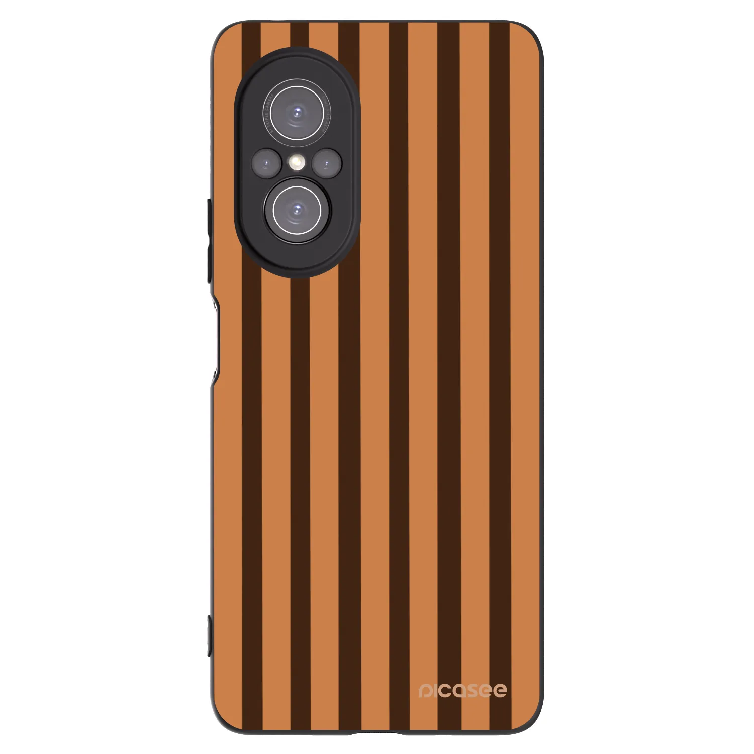 Picasee crna silikonska maskica za Huawei Nova 9 SE - Caramel lines